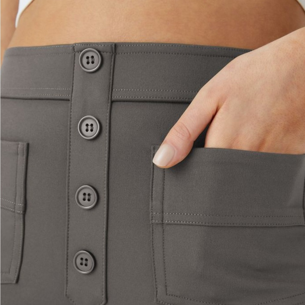 HALARA High Waisted Button Straight Leg Casual Pants✨🪩 - Picture 5 of 9